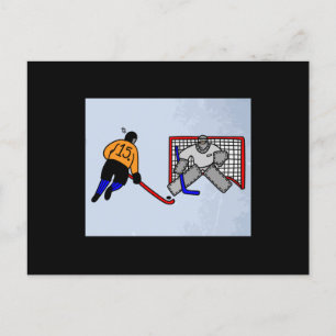 Hockey Sport Penalty Shot Vykort
