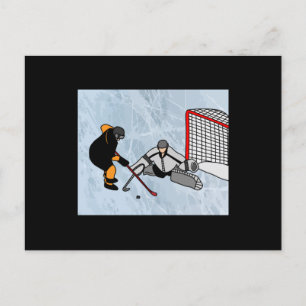 Hockey Sport Penalty Shot Vykort