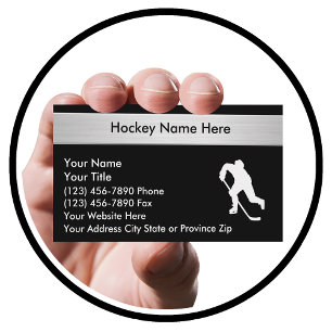 Hockey Sports Affärskorts Visitkort