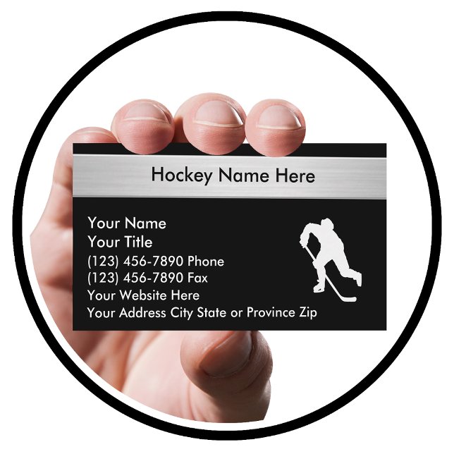 Hockey Sports Affärskorts Visitkort (Skapare uppladdad)