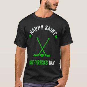 Hockey st patricks day pojkar män shamrock hockey t shirt