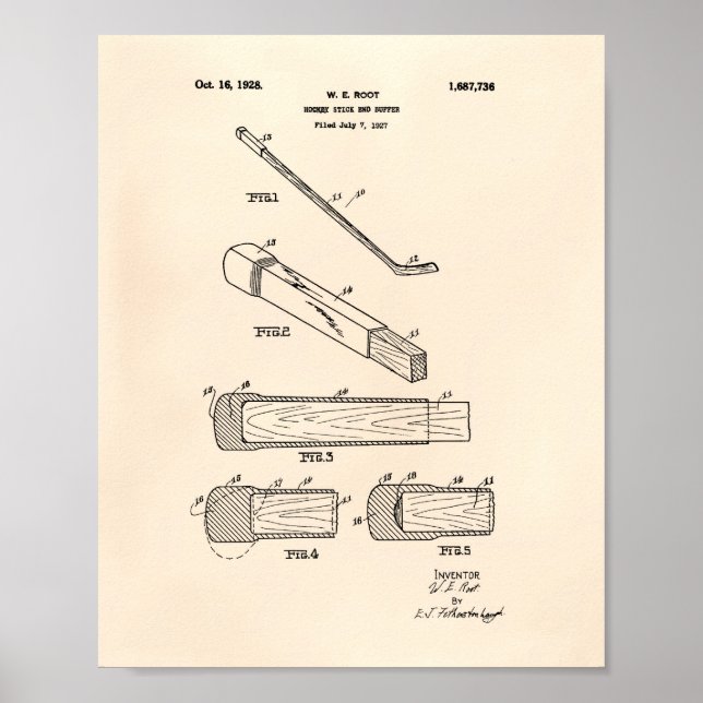 Hockey Stick End Buffer 1927 - Old Peper Poster (Framsidan)