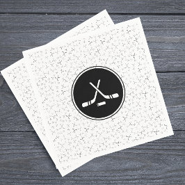 Hockey Sticks Black White Snyggt Sporty Athletic Pappersservett