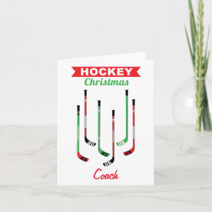 Hockey Sticks Coach julkort Helgkort