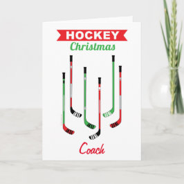 Hockey Sticks Coach julkort Helgkort