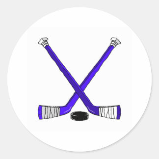 Hockey Sticks Runt Klistermärke