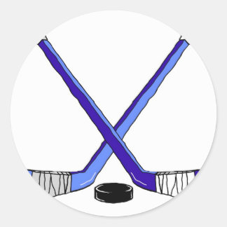 Hockey Sticks Runt Klistermärke