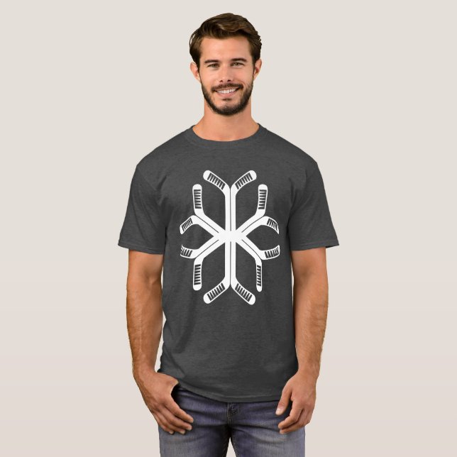Hockey Sticks Snowflake Tee (Hel framsida)