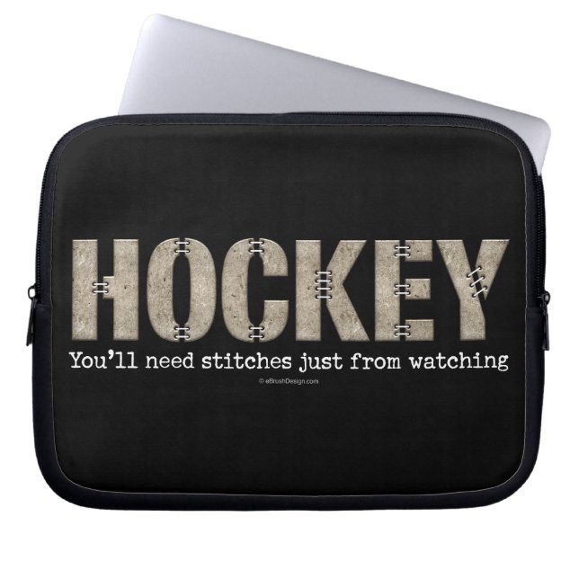 Hockey Stitches Laptop Sleeve (Framsidan)