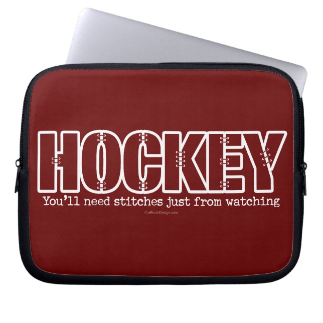 Hockey Stitches Laptop Sleeve (Framsidan)
