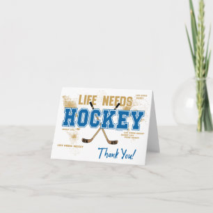 Hockey - tack för ditt kort - Life Needs Hockey