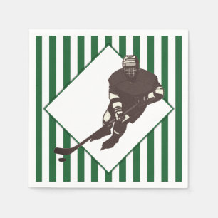 Hockey Team Grönt Napkins Pappersservett