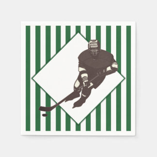Hockey Team Grönt Napkins Pappersservett