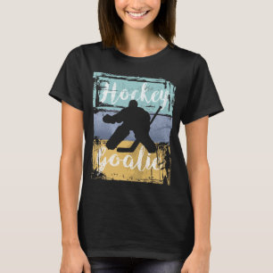 Hockey Tee - Vintage Retro Hockey Goalie