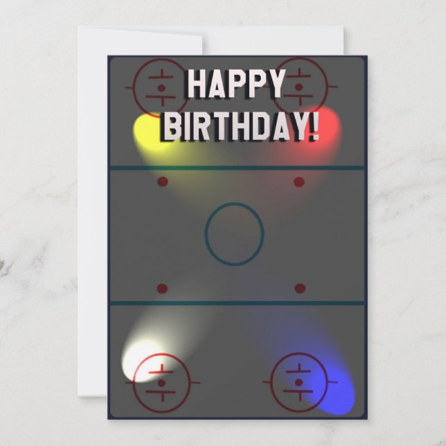 Hockey Trivia Birthday Card Julkort (Framsida)