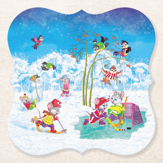 hockey underlägg papper (Framsida)