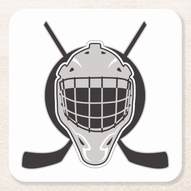 Hockey Underlägg Papper Kvadrat (Framsidan)