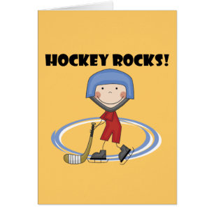 Hockey vaggar T-tröja och gåvor Hälsningskort
