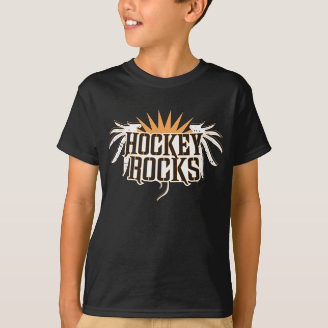 Hockey vaggar ungdommen t-shirt (Framsida)
