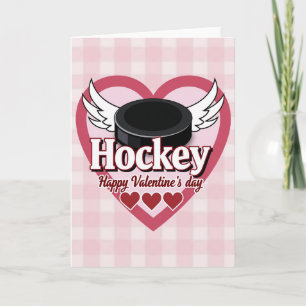 Hockey Valentine-kärlekskort Kort