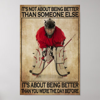 Hockey var bättre än du var dagen innan poster