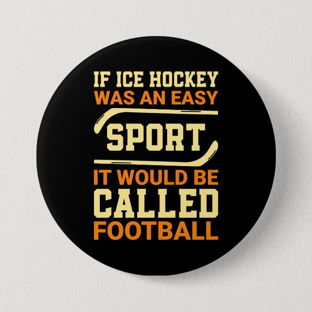 Hockey Versus Football Knapp (Framsida)