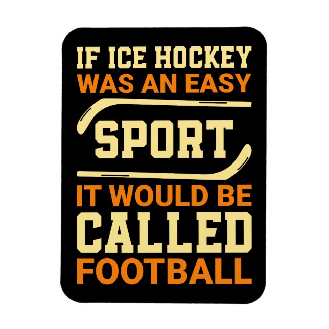 Hockey Versus Football Magnet (Vertikal)