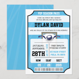 HOCKEY VIP-BILJETT Bar Mitzvah-inbjudan Inbjudningar