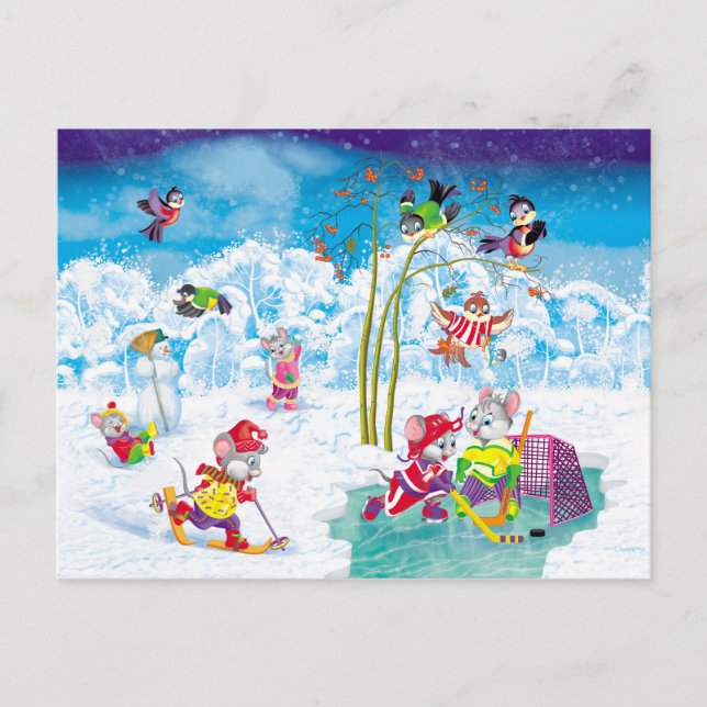 hockey vykort (Framsida)