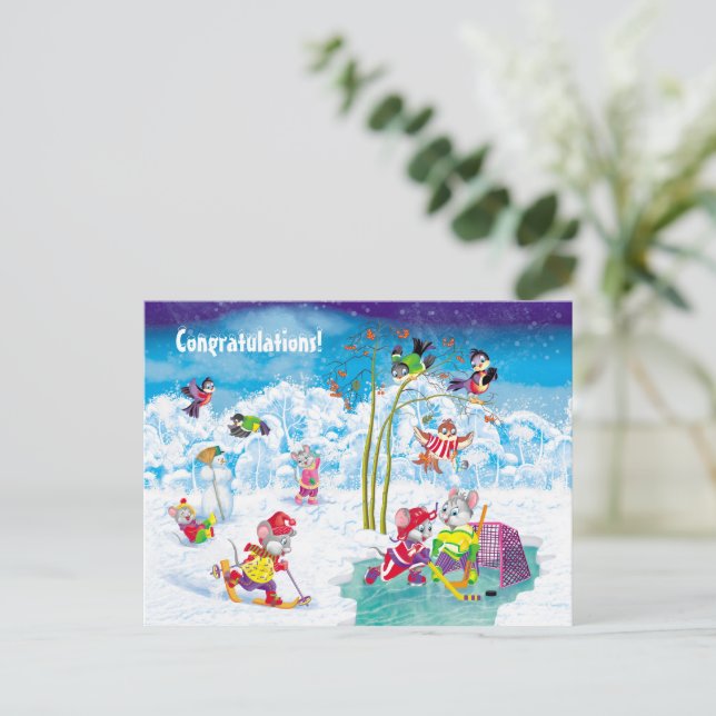 hockey vykort (Stående Fram)