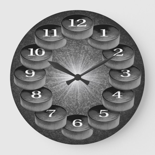Hockey Wall Clock Stor Klocka (Framsida)