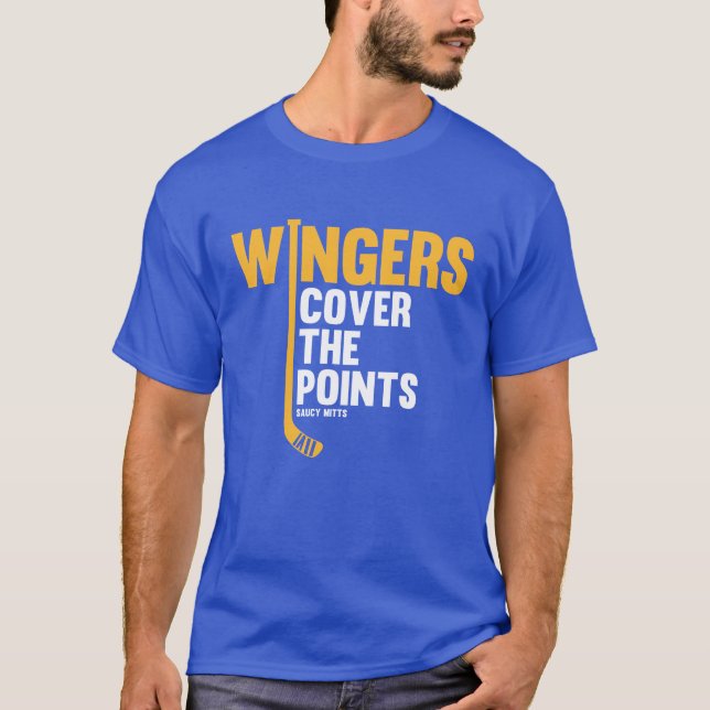 Hockey Wingers täcker punkterna T-shirt (Framsida)