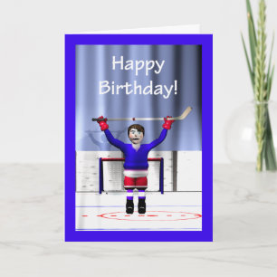 Hockey Winner Birthday Kort