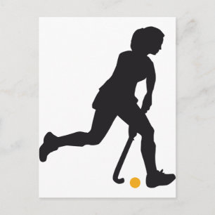Hockey Woman Vykort