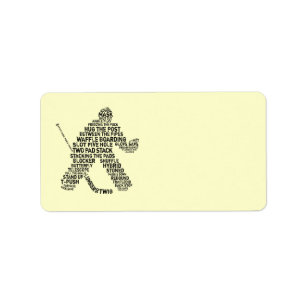 Hockeyadressetiketter Adressetikett