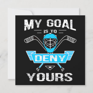 Hockeyälskare Mitt mål är att förneka ditt Inbjudningar