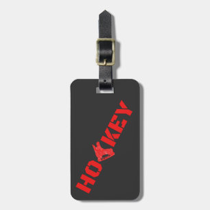Hockeybagaget - Rött och svart Bagagebricka