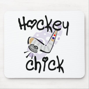 HockeychickT-tröja och gåvor Musmatta