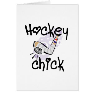 HockeychickT-tröja och gåvor OBS Kort
