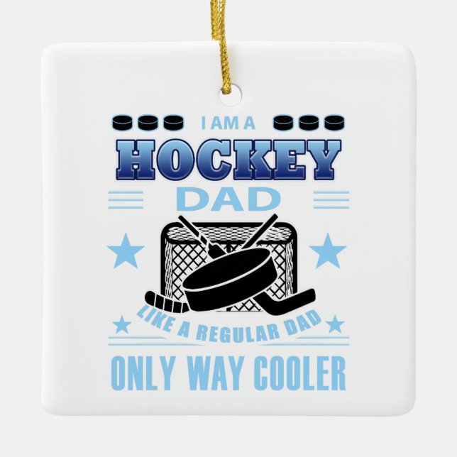 HOCKEYDAD JULGRANSPRYDNAD KERAMIK (Framsida)