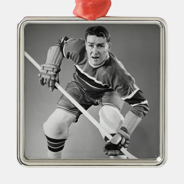 HockeyDefenseman Julgransprydnad Metall (Framsidan)