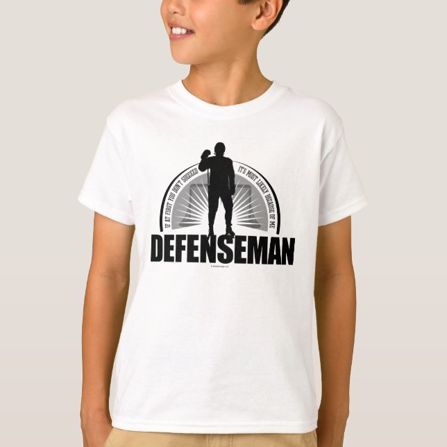 HockeyDefenseman T Shirt (Framsida)