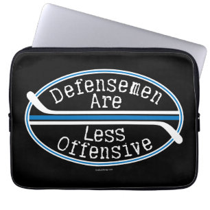 HockeyDefensemen mindre offensiv Laptop Sleeve