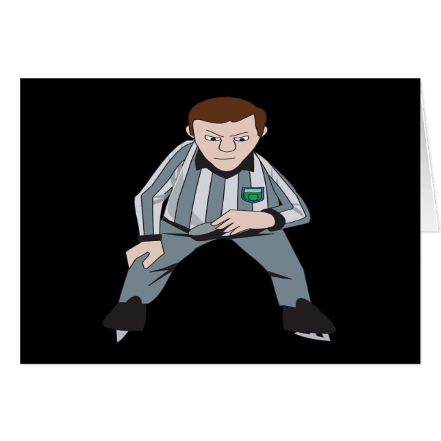 Hockeydomare Hälsningskort (Framsidan Horizontal)