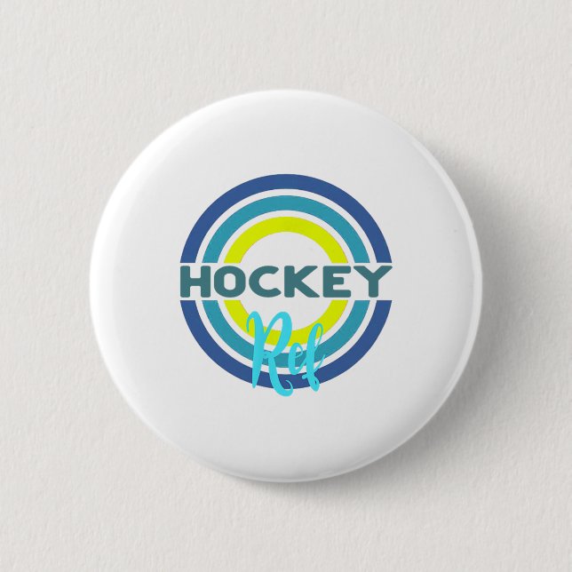 Hockeydomare med moderna hockeycirklar  knapp (Framsida)