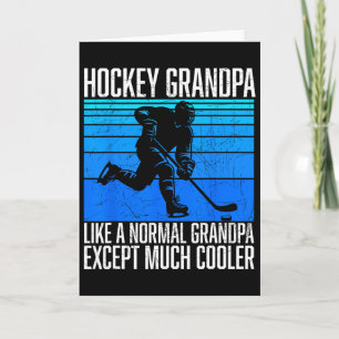 Hockeyfarfar Rolig hockeyfan spelare ishockey Kort