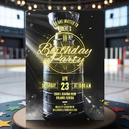 Hockeyfest themed anpassningsbar foto inbjudningar