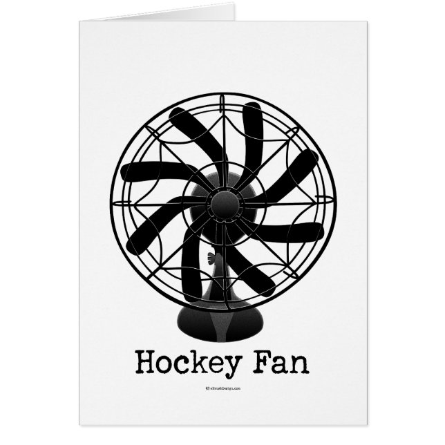 Hockeyfläkt (#2) hälsningskort (Framsidan)