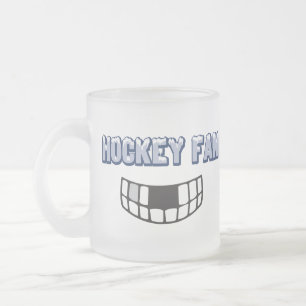 Hockeyfläktmugg Frostad Glasmugg