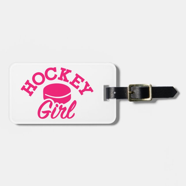 Hockeyflicka Bagagebricka (Horisontell Framsida)
